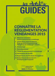 Les Guides du SGV - Reglementation vendange 2015-cover